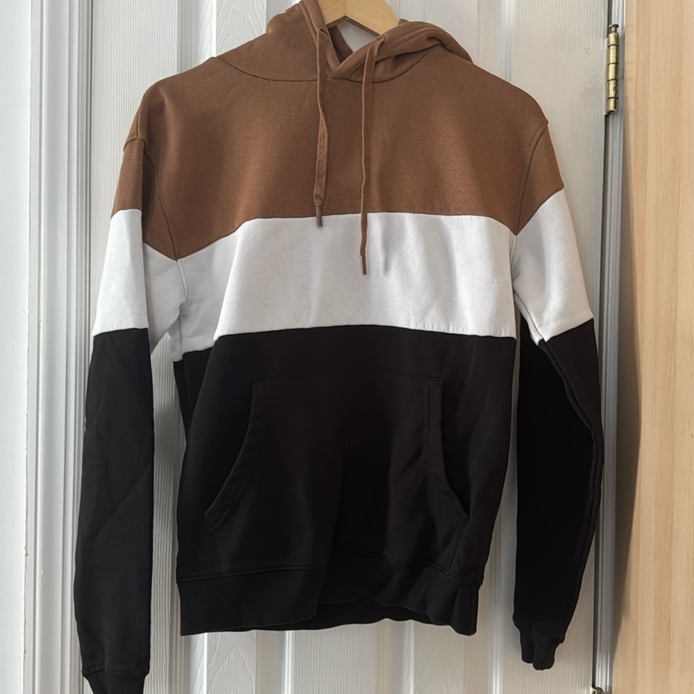 Denim & Flower Colorblock Hoodie